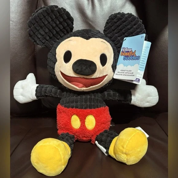Disney Blissful Buddies Fidget Plush Mickey Mouse - Picture 1 of 3